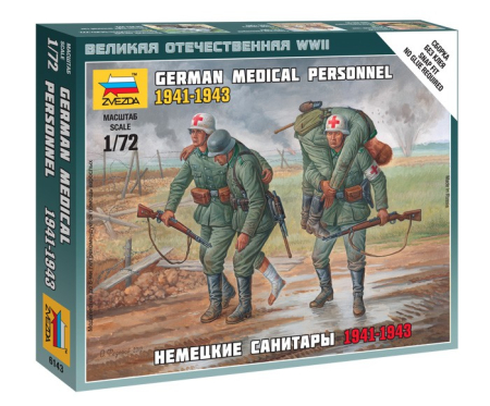 Figurine - Zvezda 6143 - 1:72 German Medical Personnel 1941-43