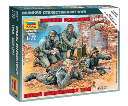 Figurine - Zvezda 6153 - 1:72 German Reconnaissance Team - 4 figures