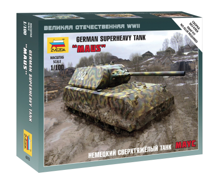 Wargames & Boardgames - Zvezda 6213 - 1:100 GERMAN TANK MAUS