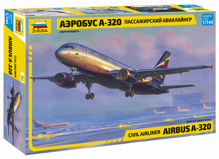 Vehicule civile - Zvezda 7003 - 1:144 Airbus A-320