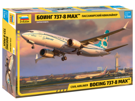 Vehicule civile - Zvezda 7026 - 1:144 Passenger airliner "Boeing 737-8 MAX"
