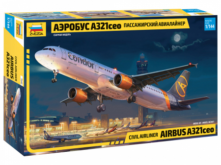 Kituri machete - Zvezda 7040 - 1:144 Civil Airliner Airbus A321Ceo