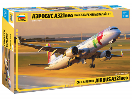 Kituri machete - Zvezda 7043 - 1:144 Civil Airliner Airbus A-321 Neo