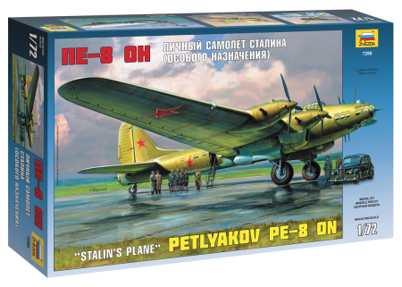 Kituri machete - Zvezda 7280 - 1:72 Soviet PE-8 STALINS PLANE