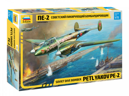 Aero militare - Zvezda 7283 - 1:72 Soviet dive-bomber Petlyakov PE-2