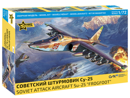 Kituri machete - Zvezda 7312 - 1:72 Soviet attack aircraft Sukhoi Su-25 FROGFOOT