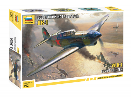 Kituri machete - Zvezda 7327 - 1:72 Soviet Fighter Aircraft Yak-1