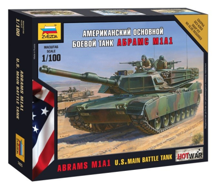 Wargames & Boardgames - Zvezda 7405 - 1:100 Abrams M1 A1