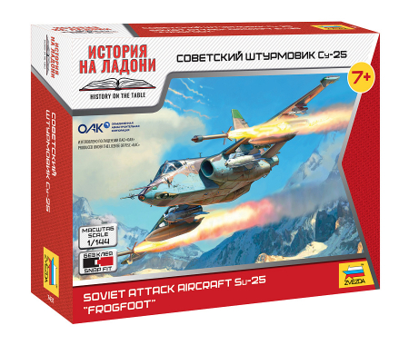 Kituri machete - Zvezda 7431 - 1:144 Soviet attack aircraft Su-25 - Snap-fit