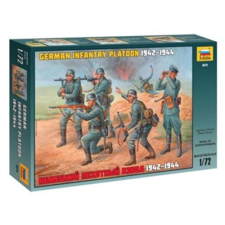 Figurine - Zvezda 8078 - 1:72 GERMAN INFANTRY WWII - 35 figures
