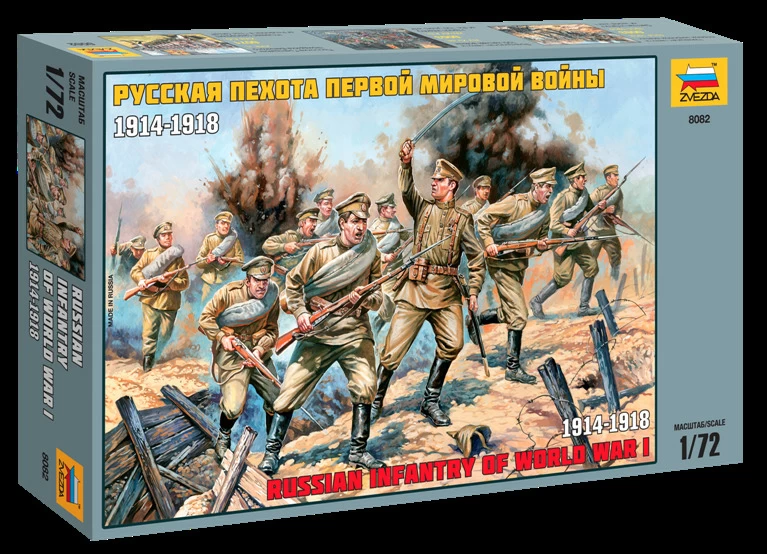 Kituri machete - Zvezda 8082 - 1:72 Russian Infantry WWI (1914 – 1918)
