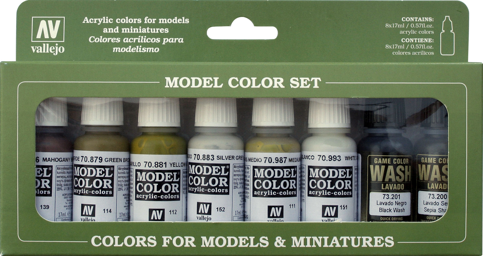 70993 Vallejo acrylic Paint `Model Color` Light grey / White Grey :: Paints  :: Vallejo :: Model Color