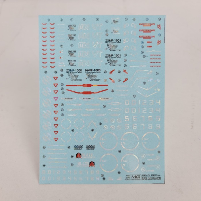 HCD1049. MG BLAZE ZAKU PHANTOM WATER DECAL [2]
