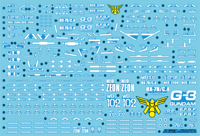 HCD1058. PG UNLEASHED CASVAL+G3 WATER DECAL [2]