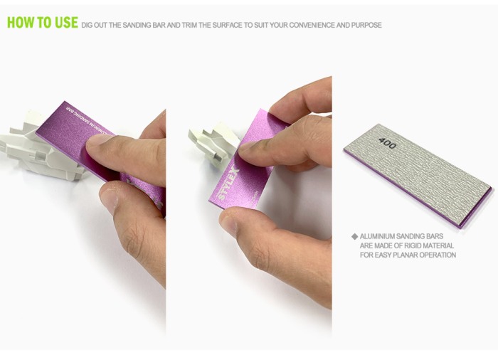HCD1071 [STYLE X] ALUMINUM SANDING BAR - SET B [4]