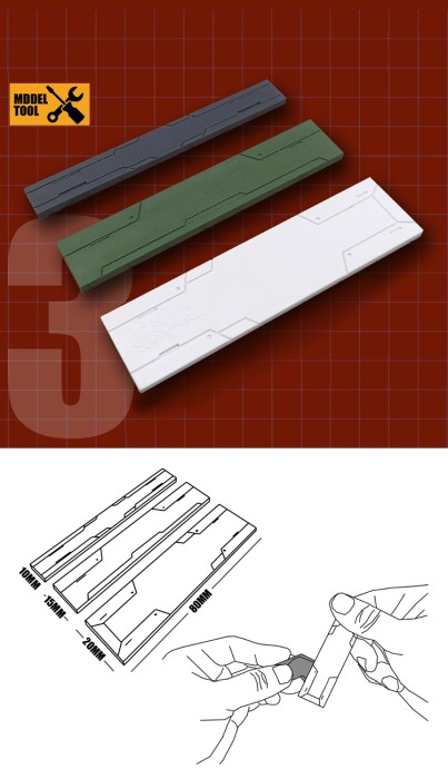 HCD1075. MS010 SANDPAPER HOLDER (For MS090 Sandpaper)(COLOR=GRAY) [2]