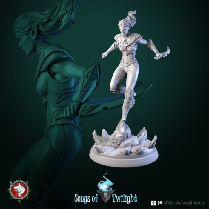 HCT 607. Drow Assassins females set 6 miniatures [2]