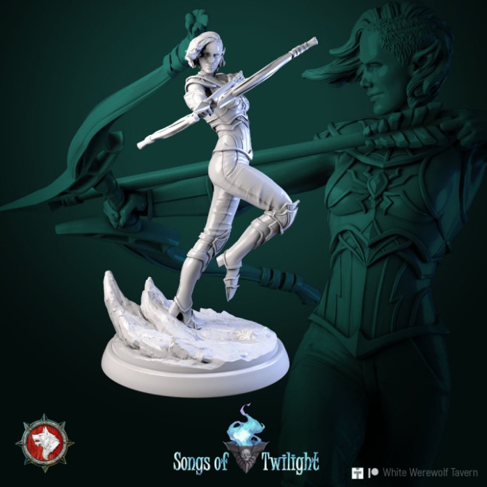 HCT 607. Drow Assassins females set 6 miniatures [5]