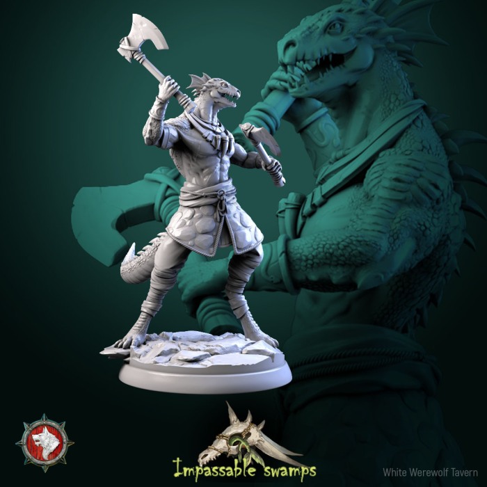 HCT 702. Lizardfolk warriors set [4]