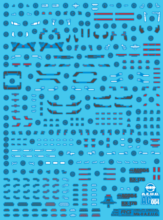 Decals - HCD0033. RG Mk-II AEUG WATER DECAL