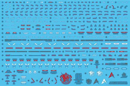 Decals - HCD0053. MG RX-93 Hi-nu Ver.Ka WATER DECAL