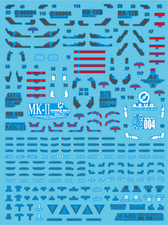 Decals - HCD0058. MG Mk-II AEUG WATER DECAL