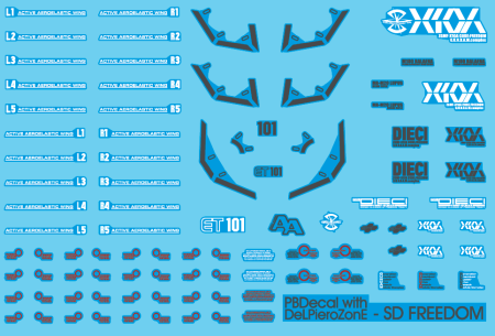 HCD0189. SD Freedom WATER DECAL