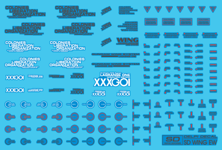 HCD0235. SD WING ZERO EW WATER DECAL