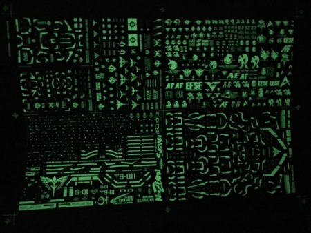 HCD0344. MG SAZABI LUMINOUS WATER DECAL