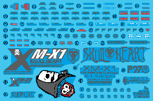 Decals - HCD0404. MG CROSSBONE X1 FULLCLOTH WATER DECAL