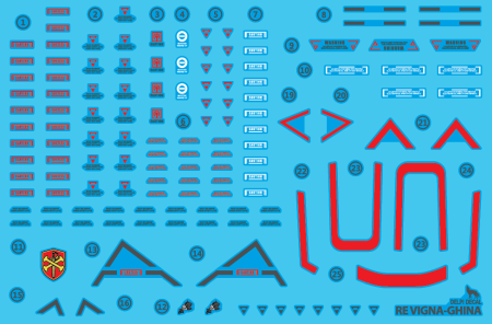 Decals - HCD0407. RE/100 VIGNA-GHINA WATER DECAL
