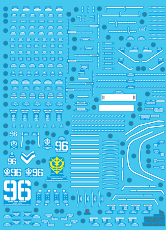 Decals - HCD0438. HG PSYCHO ZAKU THUNDERBOLT (Ver.Ka STYLE) WATER DECAL