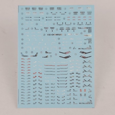 Decals - HCD0529. MG TALLGEESE 3 HOLO (Polygonal patterns) WATER DECAL