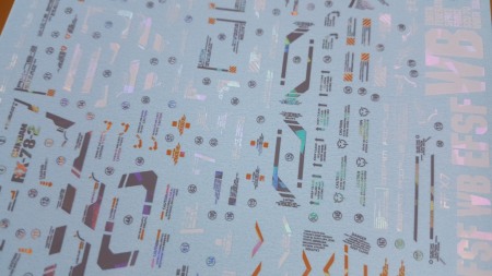 Decals - HCD0537. PG UNLEASHED RX-78-2 VER.DELPI HOLO (Polygonal patterns) WATER DECAL