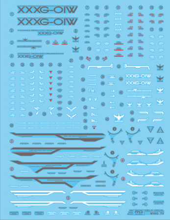 HCD0707. RG WING TV ver WATER DECAL