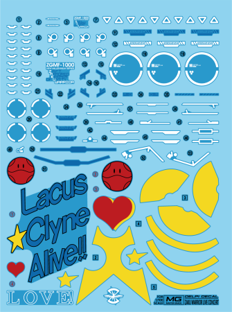 HCD0739. MG ZAKU WARRIOR LIVE CONCERT WATER DECAL (NORMAL)
