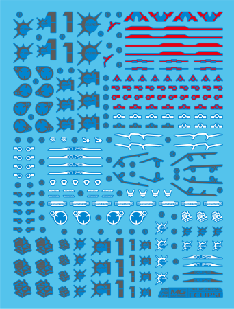 HCD0766. MG ECLIPSE WATER DECAL (Normal)