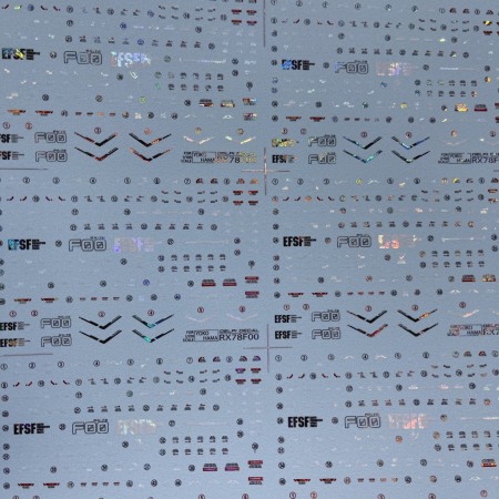 HCD0840. 1/100 RX-78F00 GUNDAM WATER DECAL (HOLO)