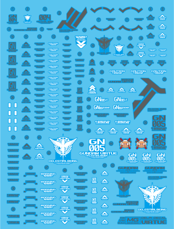 Decals - HCD0845. MG VIRTUE WATER DECAL DELPI.ver
