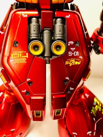 HCD0852. MG SAZABI WHITE H+GOLD H WATER DECAL [5]