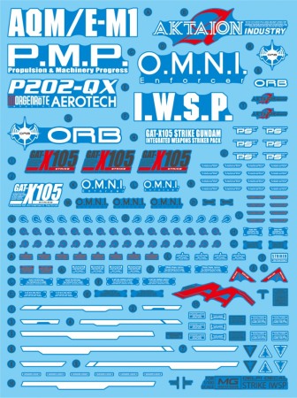 HCD1035. MG STRIKE IWSP WATER DECAL(TYPE=HOLO)