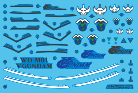 Decals - HCD1057. HG TURN A WATER DECAL Normal