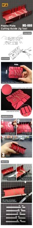 Accesorii Gundam - HCD1072 MS008 Plastic Plate Cutting Guide Jig Tool