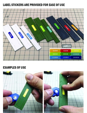 Accesorii Gundam - HCD1074. MS010 SANDPAPER HOLDER (For MS090 Sandpaper)(COLOR=WHITE)