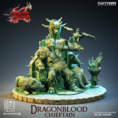 Miniaturi - HCM 041. Dragonblood_chieftain