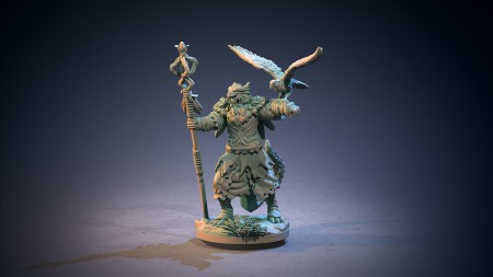 Miniaturi - HCM 042. Dragonblood_druid