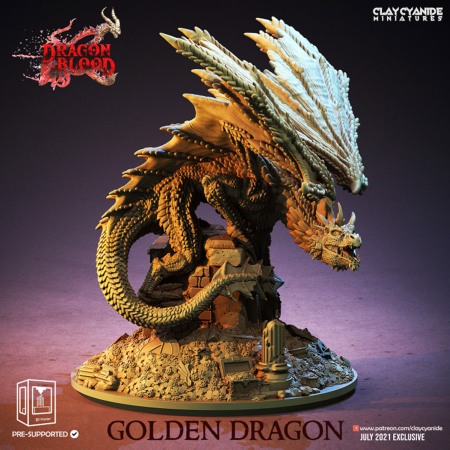 Miniaturi - HCM 043. Golden_Dragon