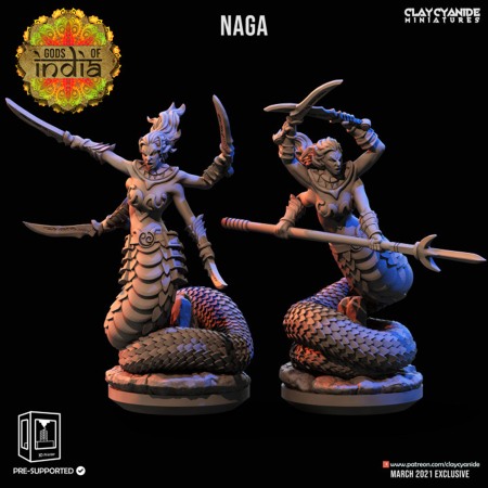 Miniaturi - HCM 165. Naga_warrior