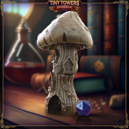 Dice Tower - HCP2027. Mushroom Manor Dice Tower