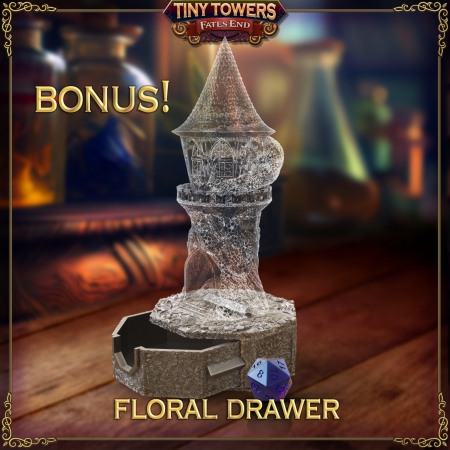 Dice Tower - HCP2033. TinyTowers Dice Tower Swappable Trays